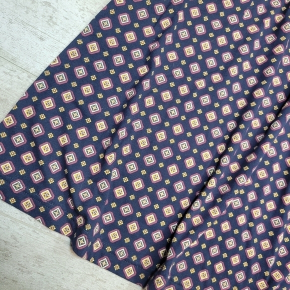 VTG Liz & Co Geometrical Print Midi Skirt - Picture 3 of 5